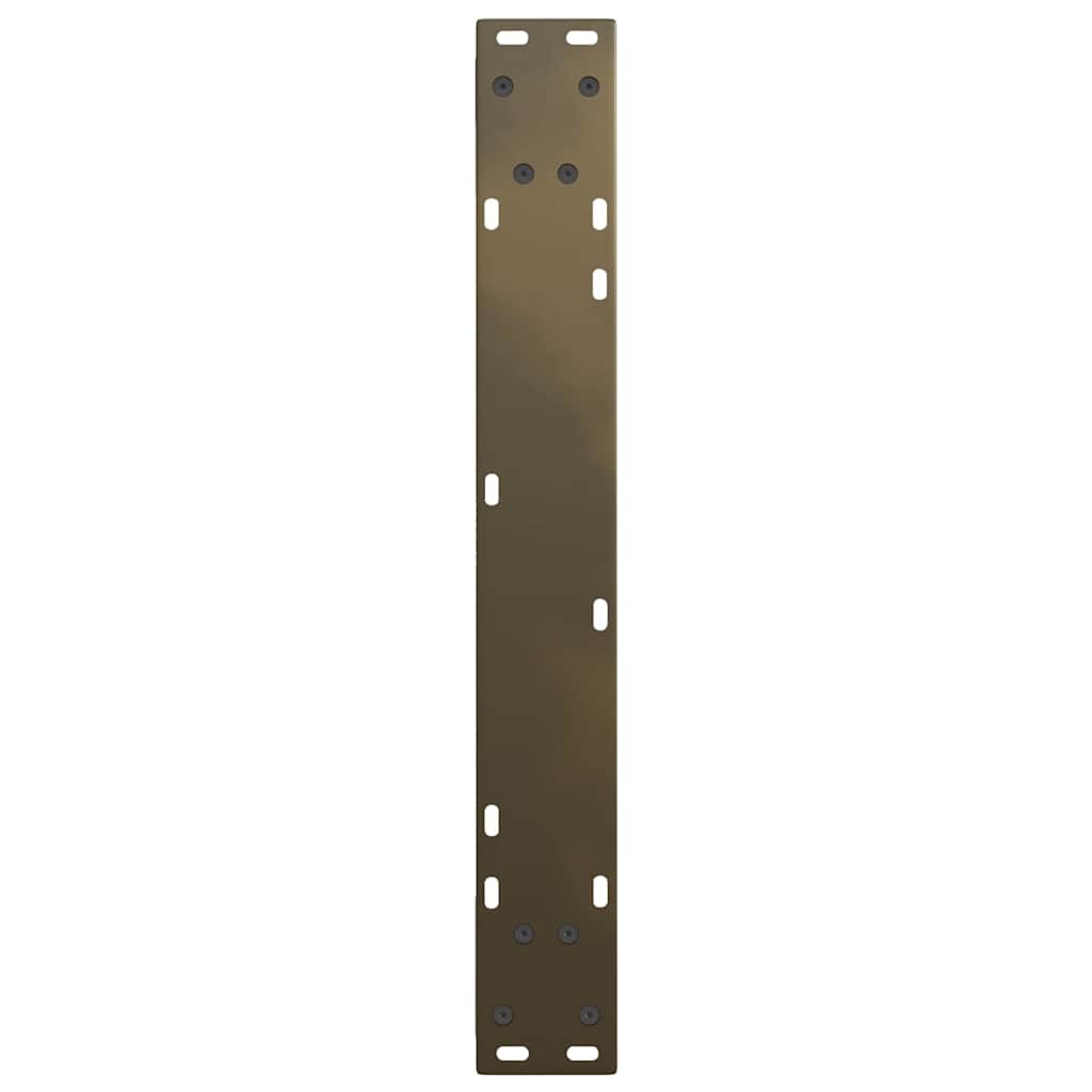 vidaXL Esstisch Beine V-Form 2 Stück Naturstahl 70x(72-73,3) cm Stahl