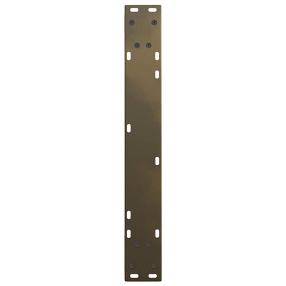 vidaXL Esstisch Beine V-Form 2 Stück Naturstahl 70x(72-73,3) cm Stahl