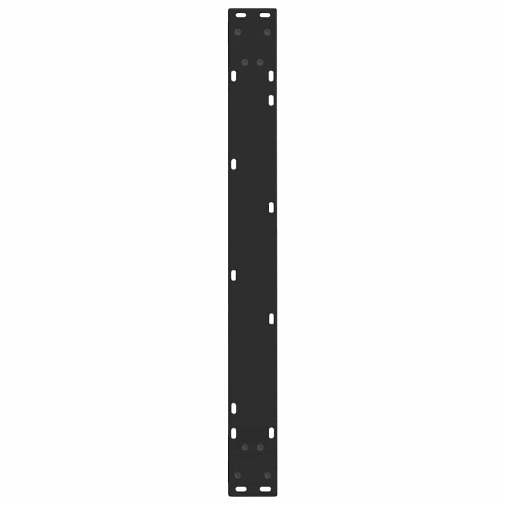 vidaXL Esstischbeine V-Form 2 Stück Schwarz 80x(72-73,3) cm Stahl