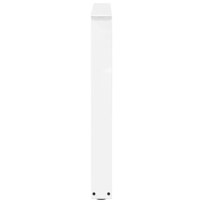 vidaXL Esstisch Beine V-Form 2 Stück Weiß 80x(72-73,3) cm Stahl