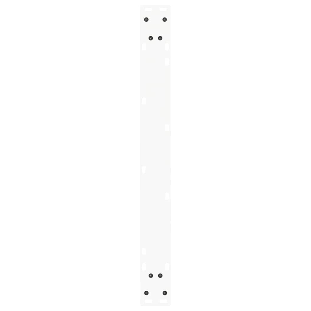 vidaXL Esstisch Beine V-Form 2 Stück Weiß 80x(72-73,3) cm Stahl