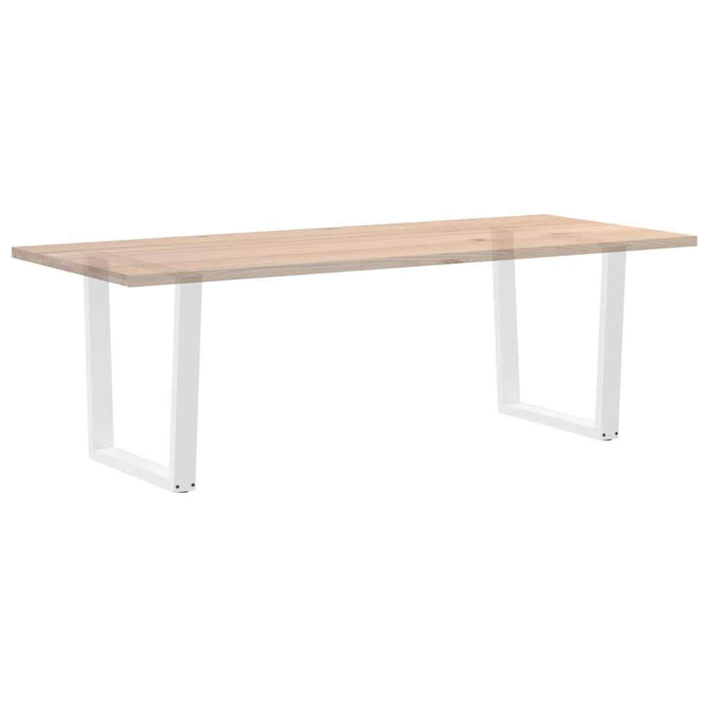 vidaXL Esstisch Beine V-Form 2 Stück Weiß 80x(72-73,3) cm Stahl