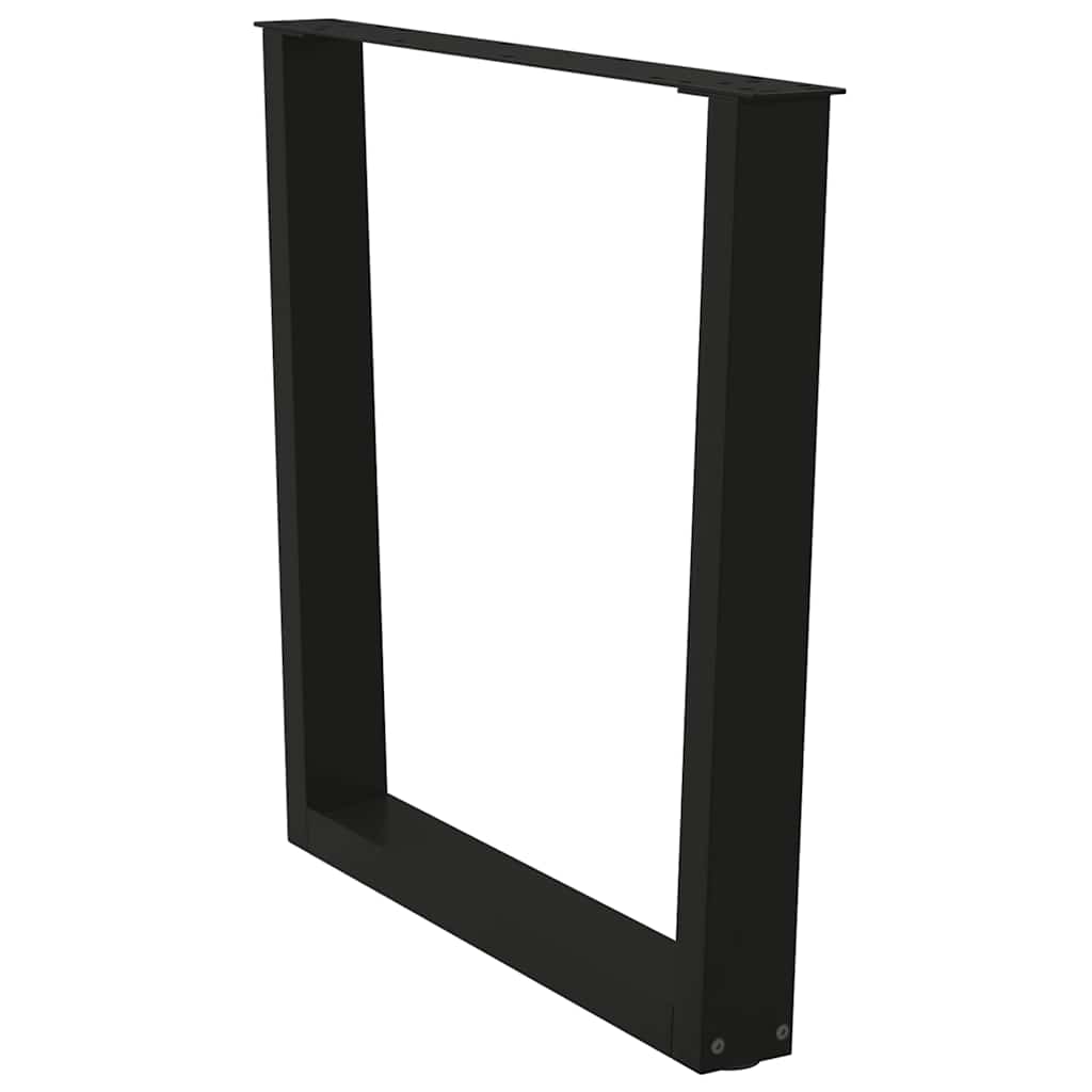 vidaXL Esstisch Beine V-Form 2 Stück Schwarz 90x(72-73,3) cm Stahl