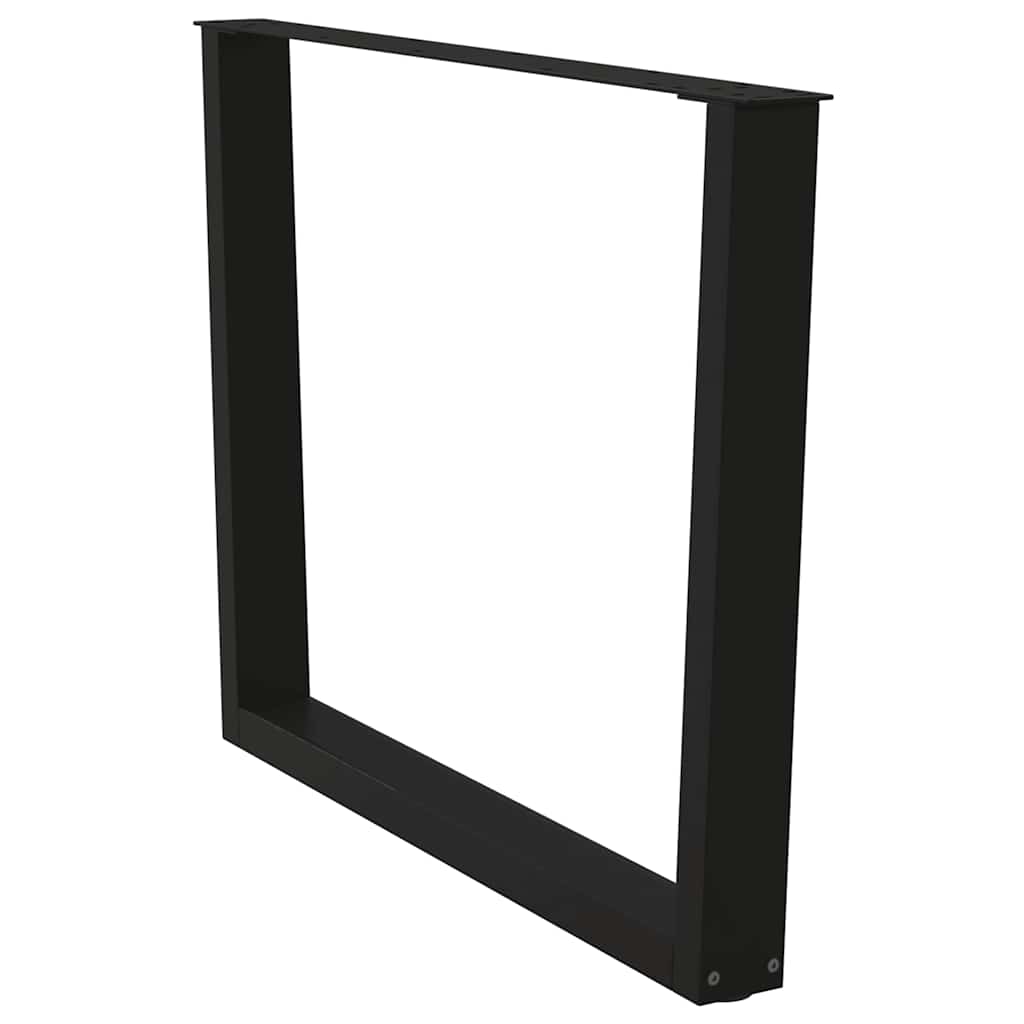 vidaXL Esstisch Beine V-Form 2 Stück Schwarz 100x(72-73,3) cm Stahl