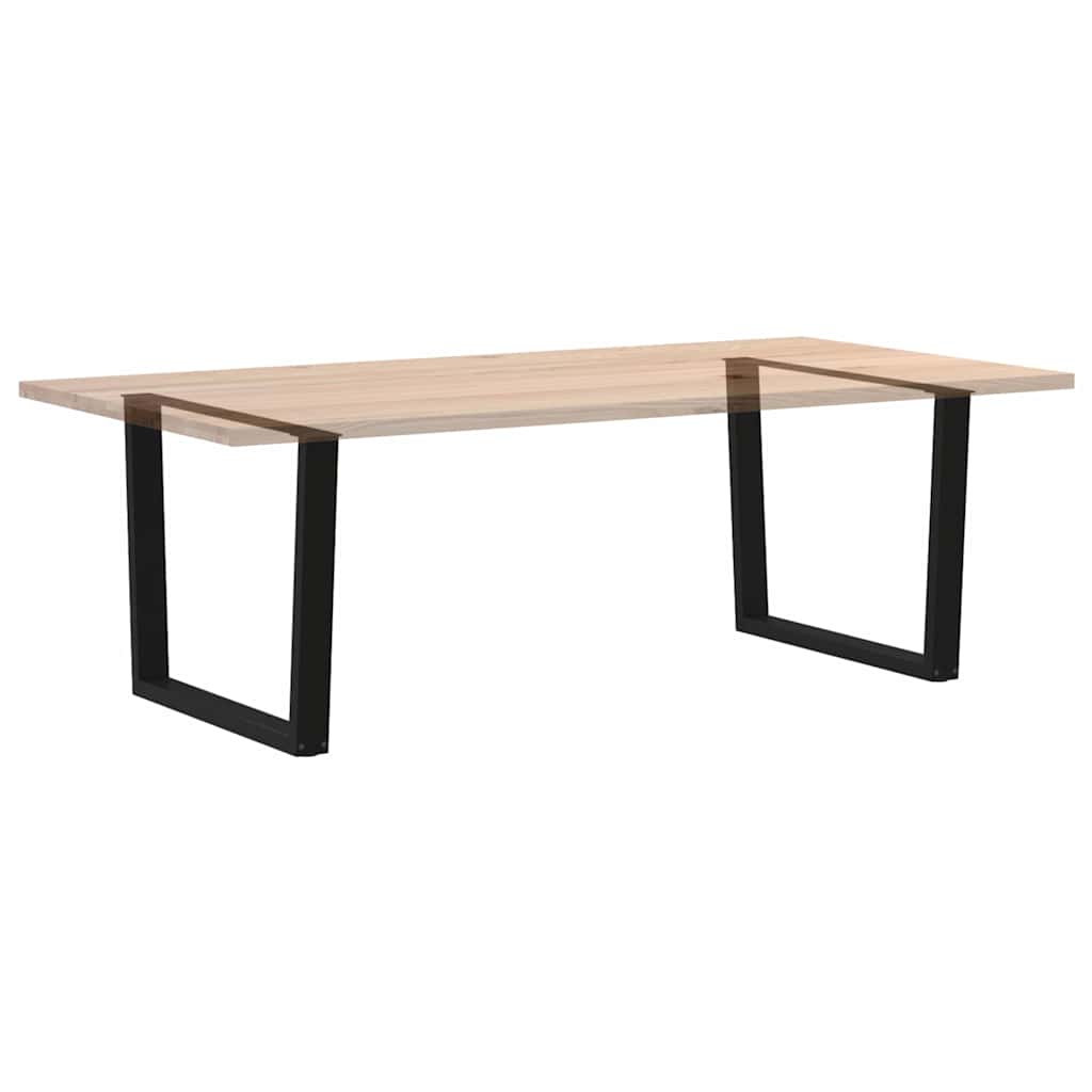 vidaXL Esstisch Beine V-Form 2 Stück Schwarz 100x(72-73,3) cm Stahl