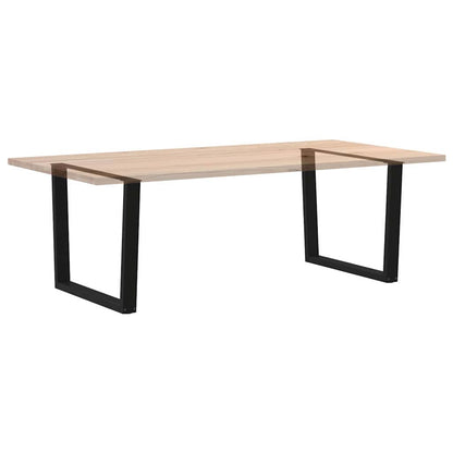 vidaXL Esstisch Beine V-Form 2 Stück Schwarz 100x(72-73,3) cm Stahl