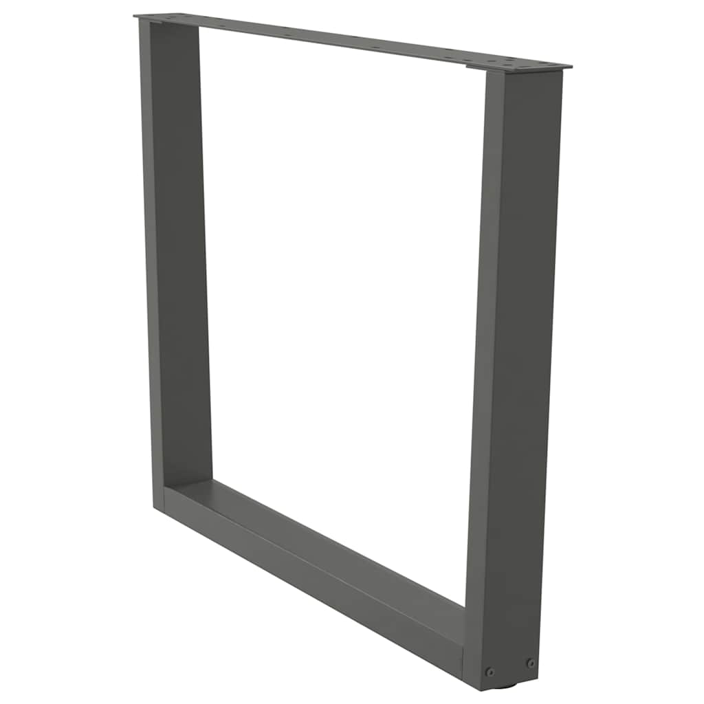 vidaXL Esstisch Beine V-Form 2 Stück Anthrazit 100x(72-73,3) cm Stahl
