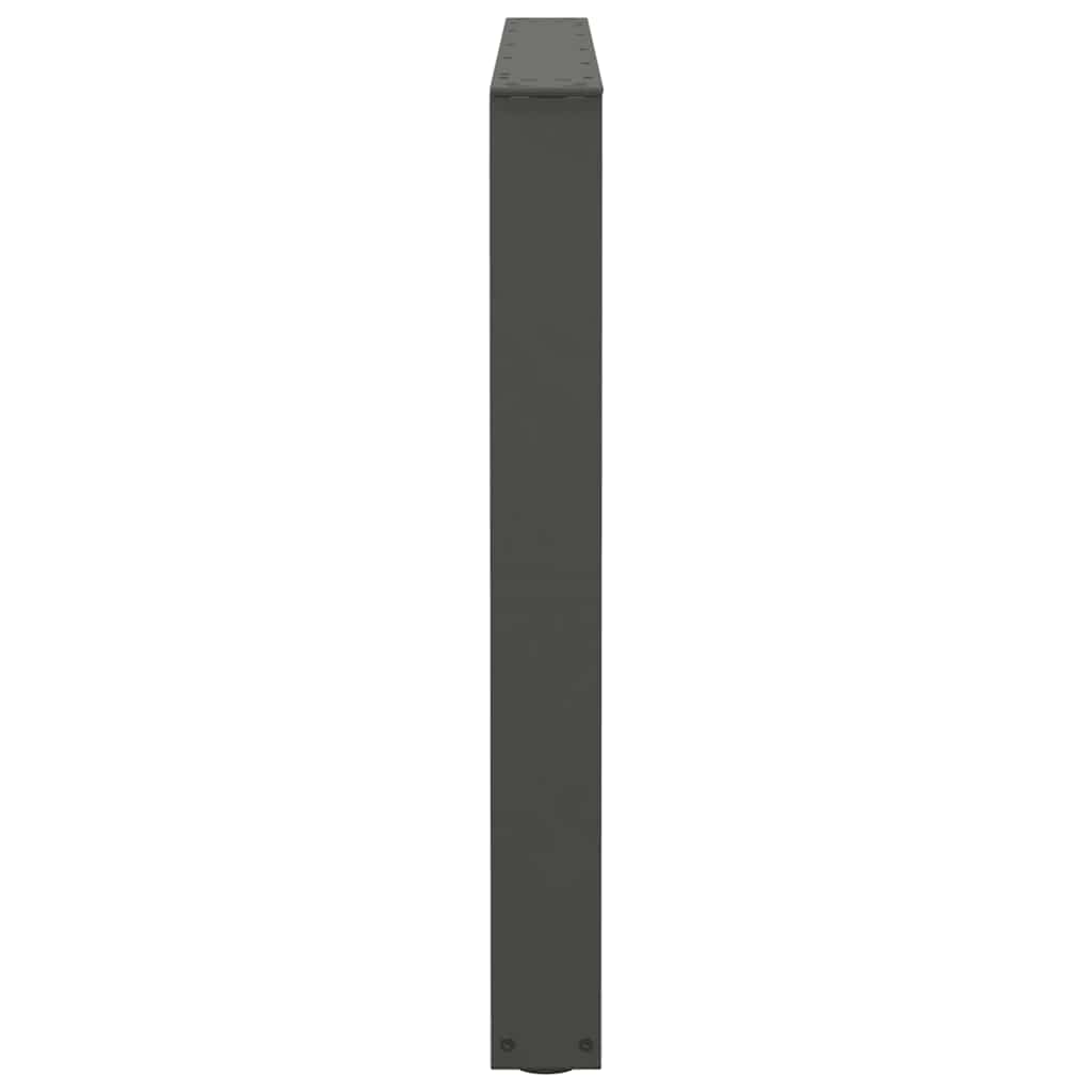 vidaXL Esstisch Beine V-Form 2 Stück Anthrazit 100x(72-73,3) cm Stahl