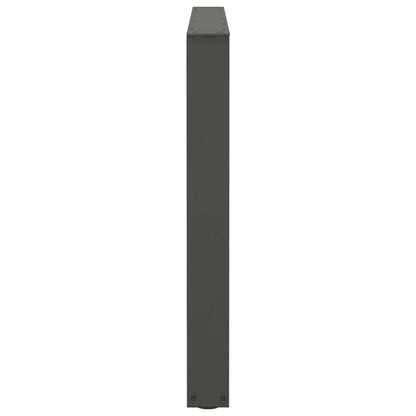 vidaXL Esstisch Beine V-Form 2 Stück Anthrazit 100x(72-73,3) cm Stahl