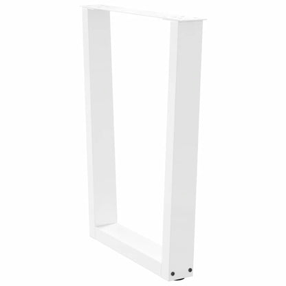 vidaXL Esstisch Beine V-Form 3 Stück Weiß 70x(72-73,3) cm Stahl