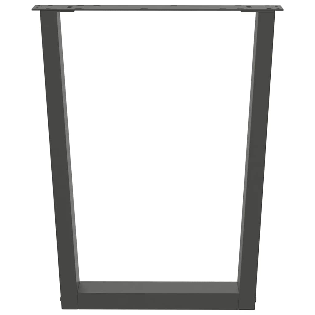 vidaXL Esstisch Beine V-Form 3 Stück Anthrazit 70x(72-73,3) cm Stahl