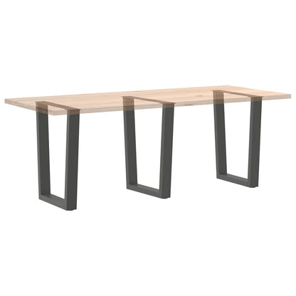 vidaXL Esstisch Beine V-Form 3 Stück Anthrazit 70x(72-73,3) cm Stahl