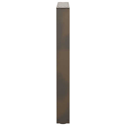 vidaXL Esstischbeine V-Form 3 Stück Naturstahl 70x(72-73,3) cm Stahl
