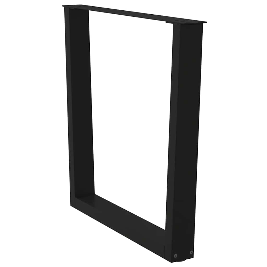 vidaXL Esstisch Beine V-Form 3 Stück Schwarz 80x(72-73,3) cm Stahl