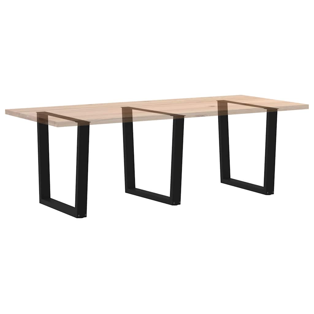 vidaXL Esstisch Beine V-Form 3 Stück Schwarz 80x(72-73,3) cm Stahl