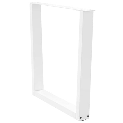vidaXL Esstisch Beine V-Form 3 Stück Weiß 80x(72-73,3) cm Stahl
