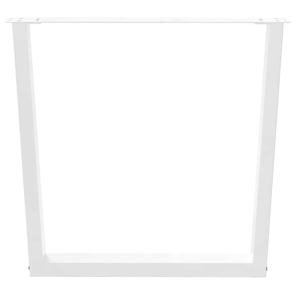 vidaXL Esstisch Beine V-Form 3 Stück Weiß 80x(72-73,3) cm Stahl