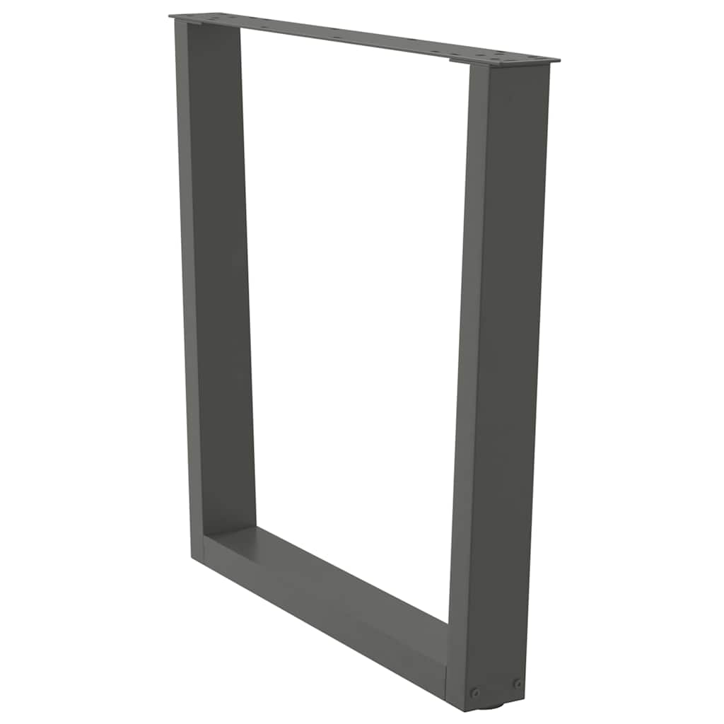 vidaXL Esstisch Beine V-Form 3 Stück Anthrazit 80x(72-73,3) cm Stahl