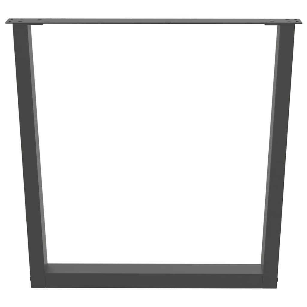 Esstisch Beine V-Form 3 Stück Anthrazit 80x(72-73,3) cm Stahl