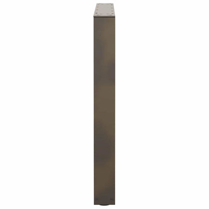 vidaXL Esstischbeine V-Form 3 Stück Naturstahl 80x(72-73,3) cm Stahl