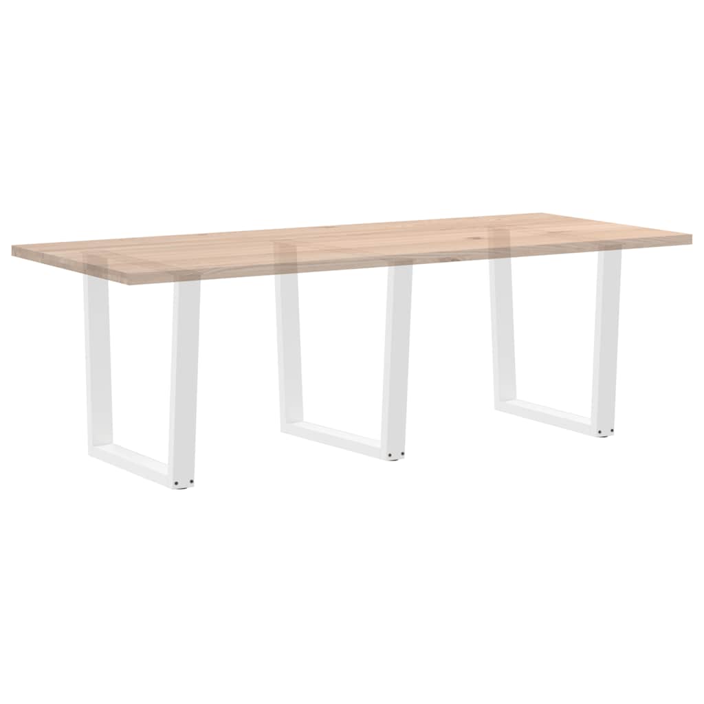 vidaXL Esstischbeine V-Form 3 Stück Weiß 90x(72-73,3) cm Stahl
