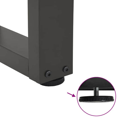 vidaXL Esstisch Beine V-Form 3 Stück Anthrazit 90x(72-73,3) cm Stahl
