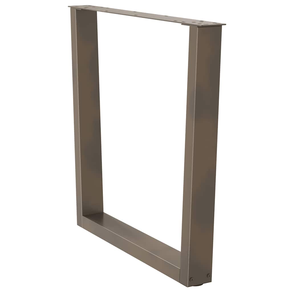 vidaXL Esstisch Beine V-Form 3 Stück Naturstahl 90x(72-73,3) cm Stahl