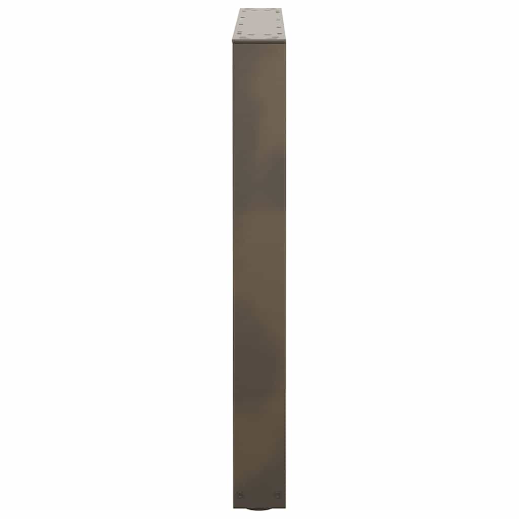 vidaXL Esstisch Beine V-Form 3 Stück Naturstahl 90x(72-73,3) cm Stahl