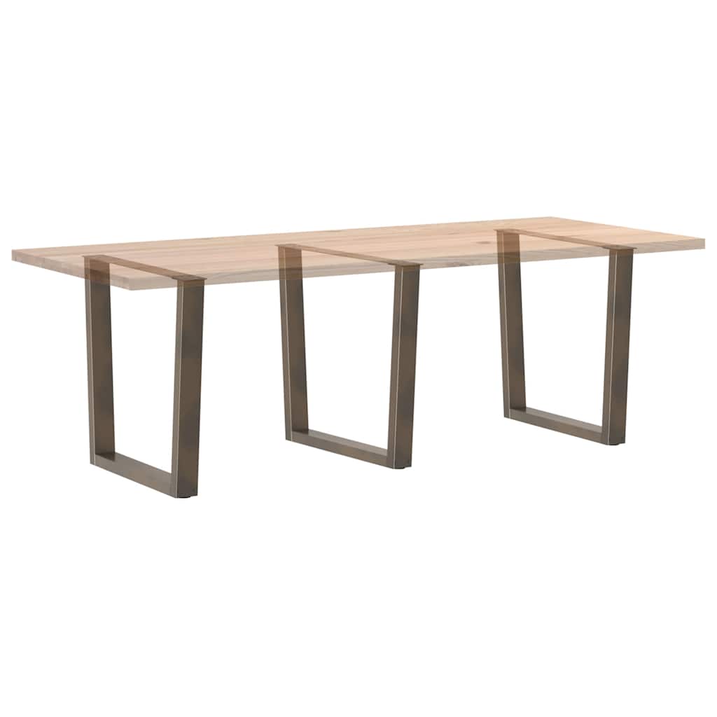 vidaXL Esstisch Beine V-Form 3 Stück Naturstahl 90x(72-73,3) cm Stahl