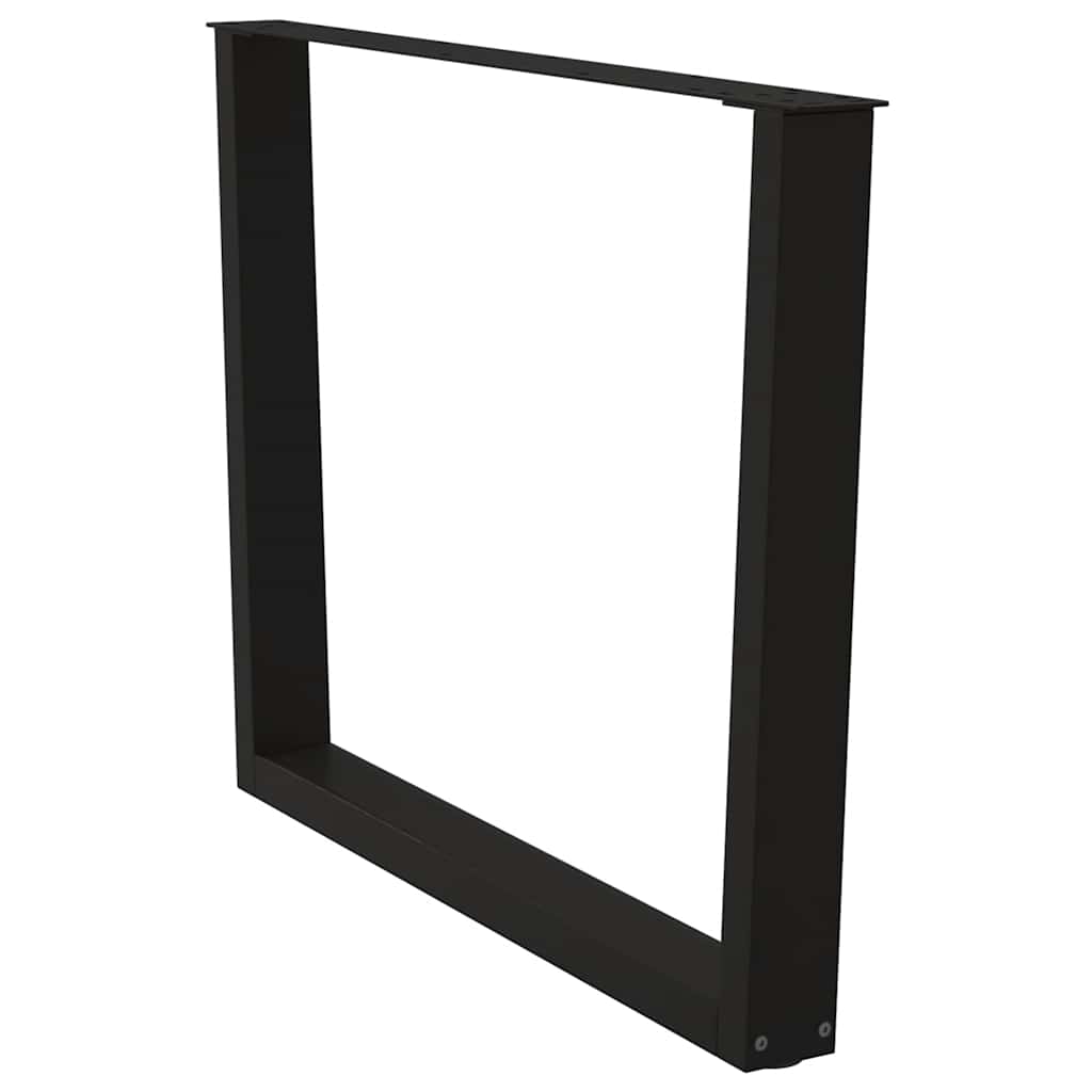 vidaXL Esstisch Beine V-Form 3 Stück Schwarz 100x(72-73,3) cm Stahl