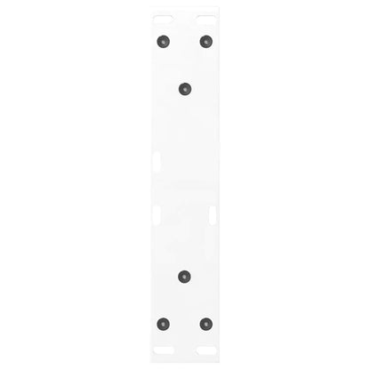 vidaXL Couchtischbeine 2 Stk. Weiß 30x(30-31,3) cm Stahl