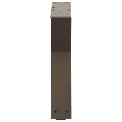 vidaXL Couchtischbeine 2 Stk. Naturstahl 30x(30-31,3) cm Stahl