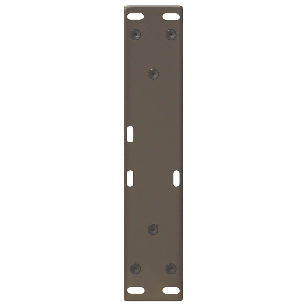 vidaXL Couchtischbeine 2 Stk. Naturstahl 30x(30-31,3) cm Stahl