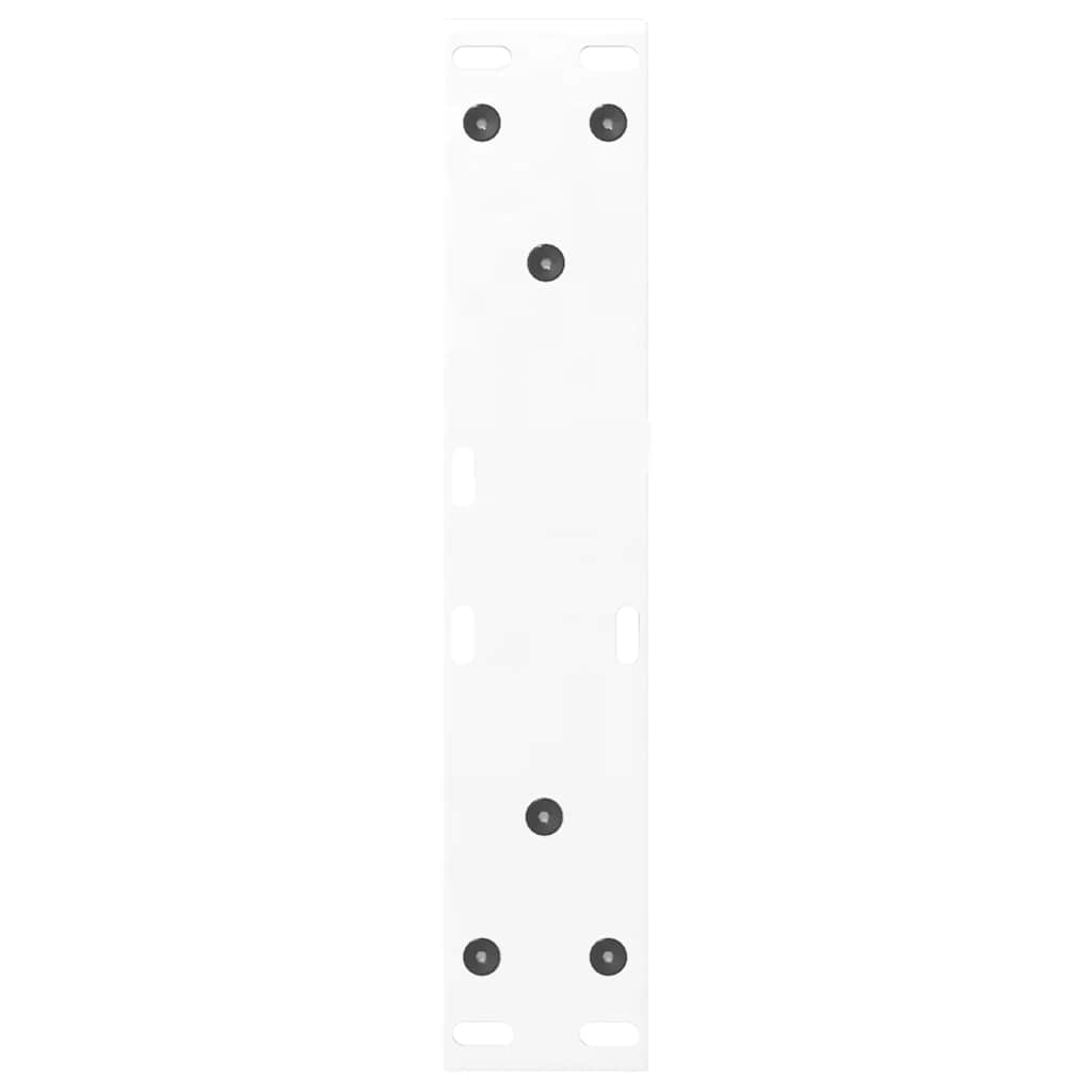 vidaXL Couchtischbeine 2 Stk. Weiß 40x(30-31,3) cm Stahl