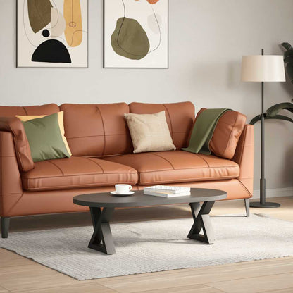 vidaXL Couchtischbeine 2 Stk. Anthrazit 40x(30-31,3) cm Stahl