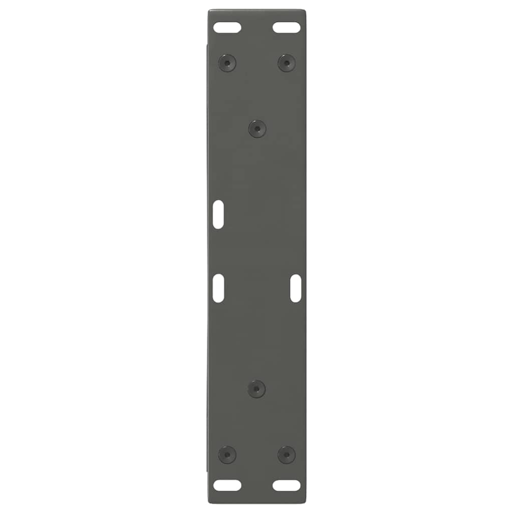 vidaXL Couchtischbeine 2 Stk. Anthrazit 40x(30-31,3) cm Stahl