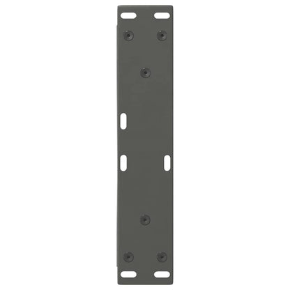 vidaXL Couchtischbeine 2 Stk. Anthrazit 40x(30-31,3) cm Stahl