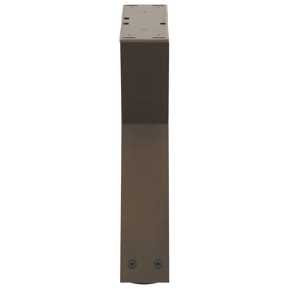 vidaXL Couchtischbeine 2 Stk. Naturstahl 40x(30-31,3) cm Stahl