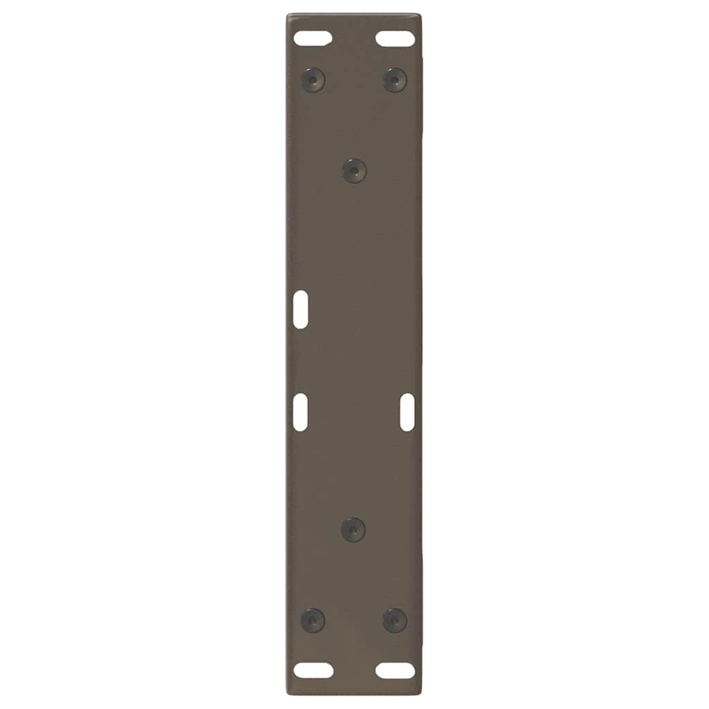 vidaXL Couchtischbeine 2 Stk. Naturstahl 40x(30-31,3) cm Stahl