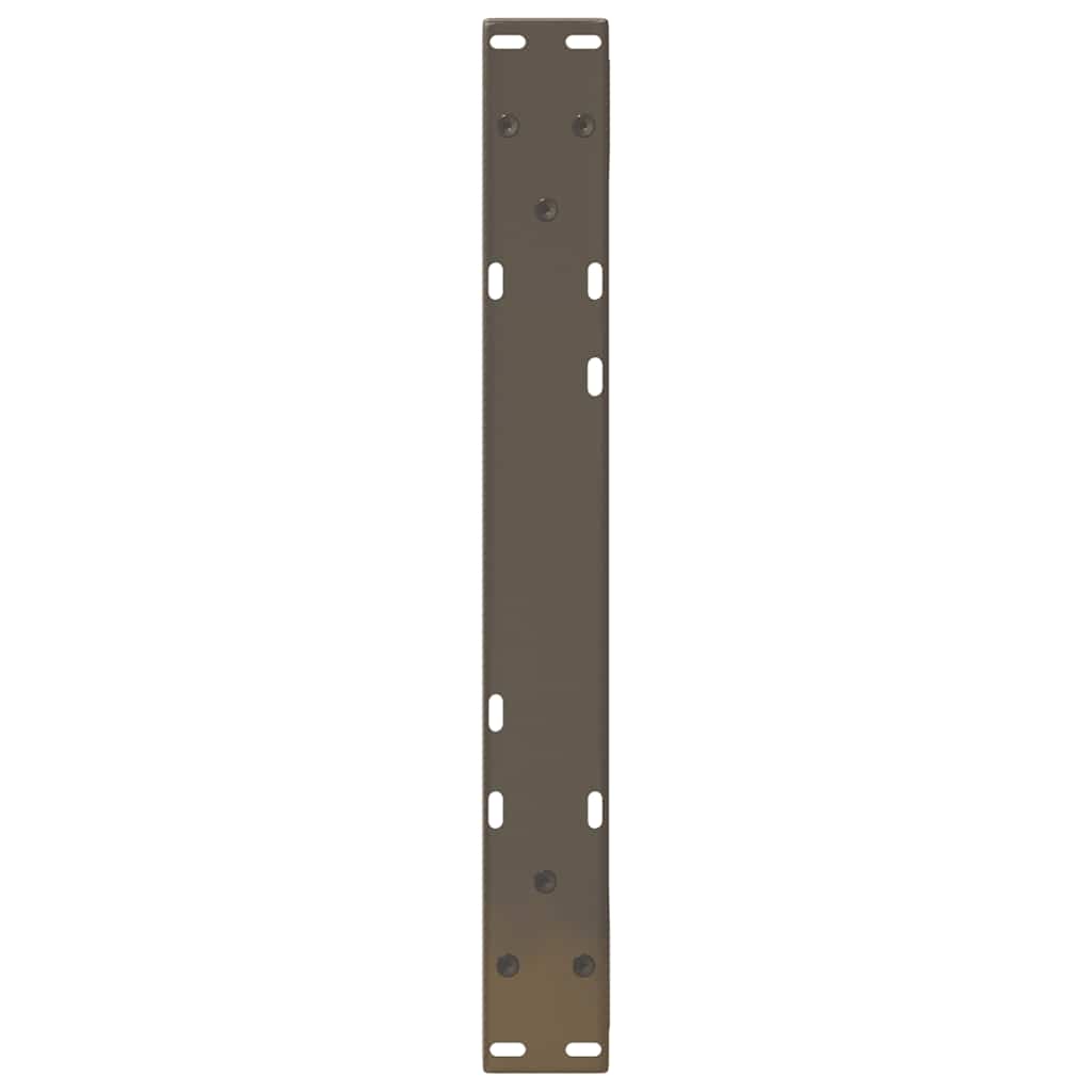 vidaXL Couchtischbeine 2 Stk. Naturstahl 50x(30-31,3) cm Stahl
