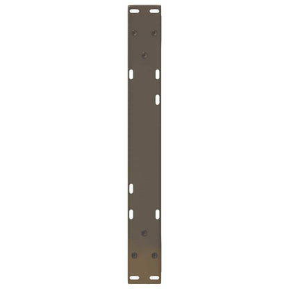 vidaXL Couchtischbeine 2 Stk. Naturstahl 50x(30-31,3) cm Stahl