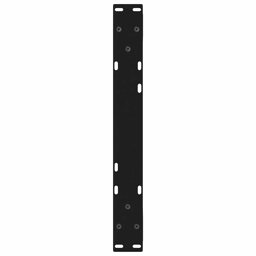 vidaXL Couchtischbeine 2 Stk. Schwarz 60x(30-31,3) cm Stahl