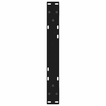 vidaXL Couchtischbeine 2 Stk. Schwarz 60x(30-31,3) cm Stahl