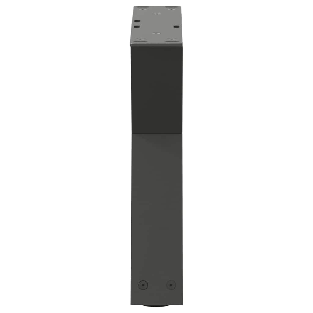 vidaXL Couchtischbeine 2 Stk. Anthrazit 60x(30-31,3) cm Stahl