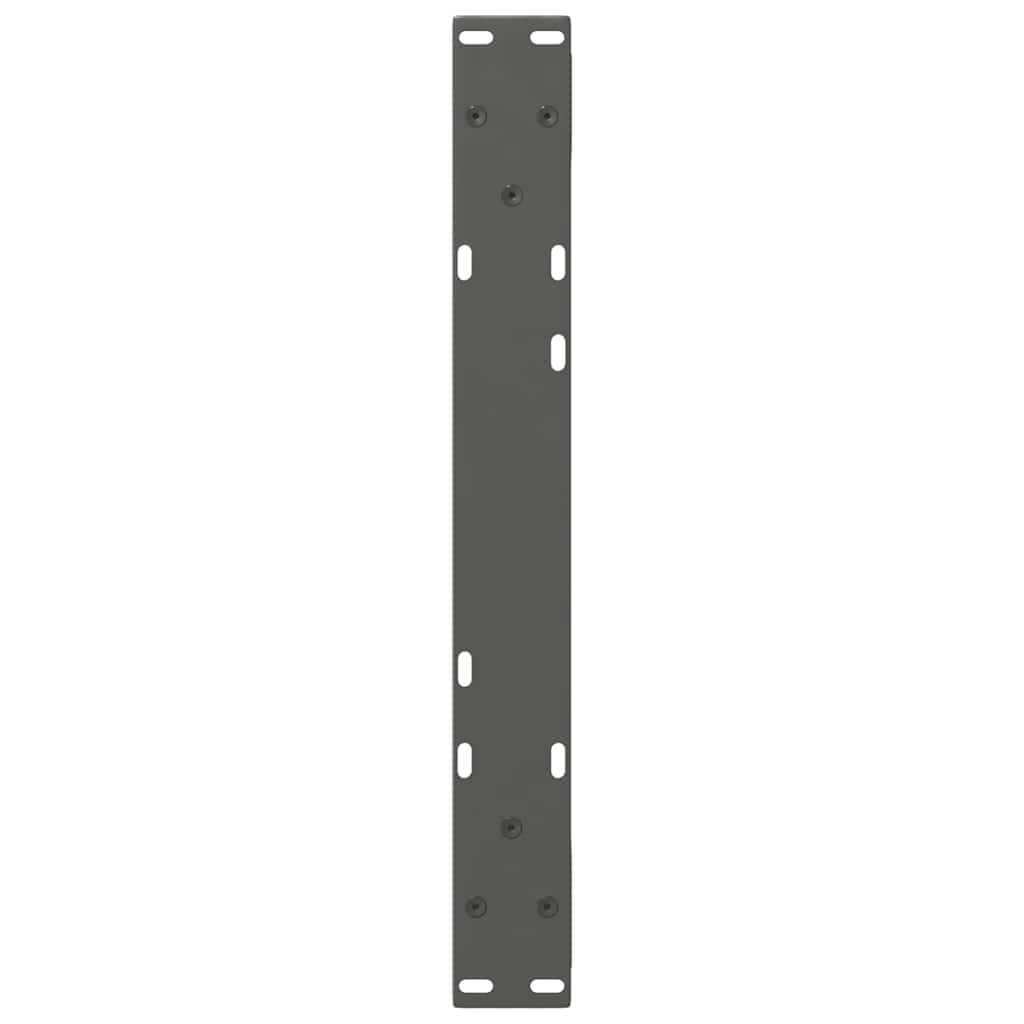 vidaXL Couchtischbeine 2 Stk. Anthrazit 60x(30-31,3) cm Stahl