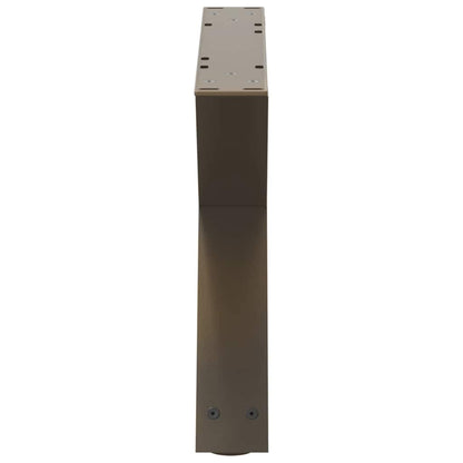 vidaXL Couchtischbeine 2 Stk. Naturstahl 60x(30-31,3) cm Stahl
