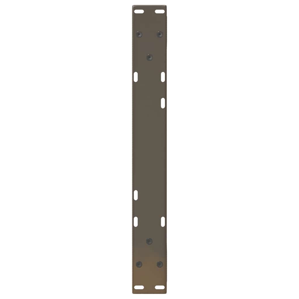 vidaXL Couchtischbeine 2 Stk. Naturstahl 60x(30-31,3) cm Stahl