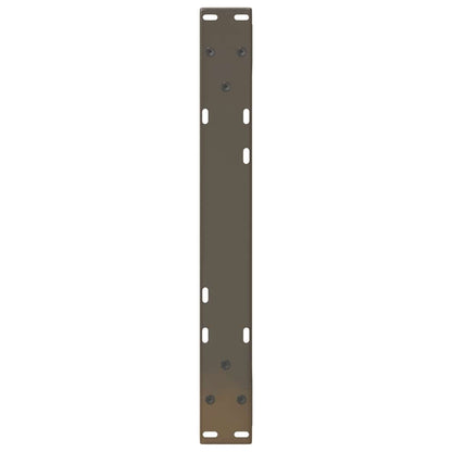vidaXL Couchtischbeine 2 Stk. Naturstahl 60x(30-31,3) cm Stahl