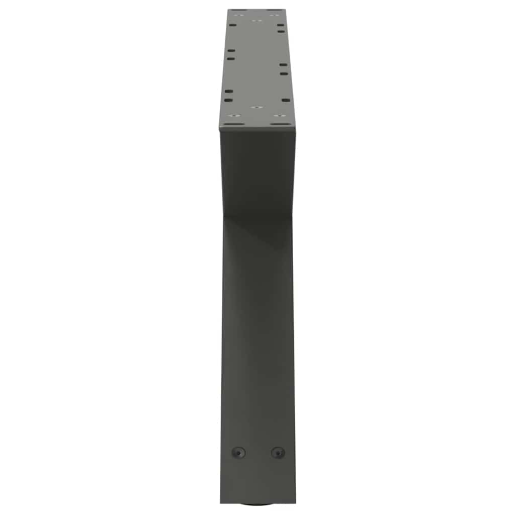 vidaXL Couchtischbeine 2 Stk. Anthrazit 70x(30-31,3) cm Stahl
