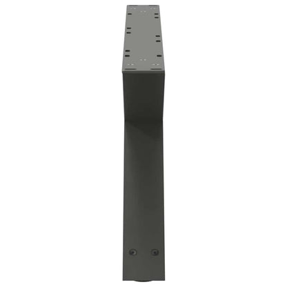vidaXL Couchtischbeine 2 Stk. Anthrazit 70x(30-31,3) cm Stahl